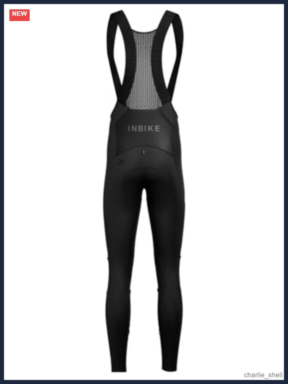 INBIKE Men's Cycling Bib Tights Windproof Fleece 3D Padded Thermal Bike Leggings